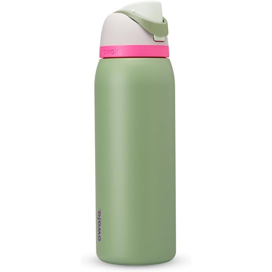 Neon Sage 32oz Owala FreeSip Trinkflasche aus Edelstahl
