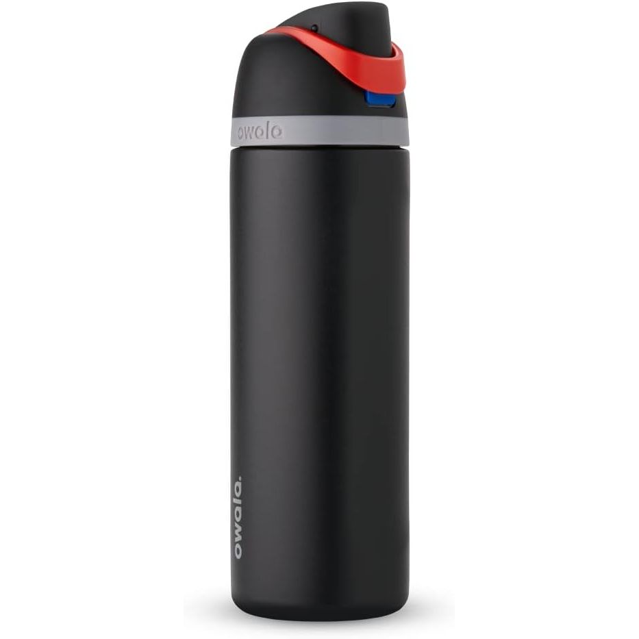 Owala Star Wars FreeSip Isolierte Edelstahl-Wasserflasche mit Strohhalm für Sport, Reisen und Schule, BPA-freie Sportwasserflasche, 946 ml, Darth Vader