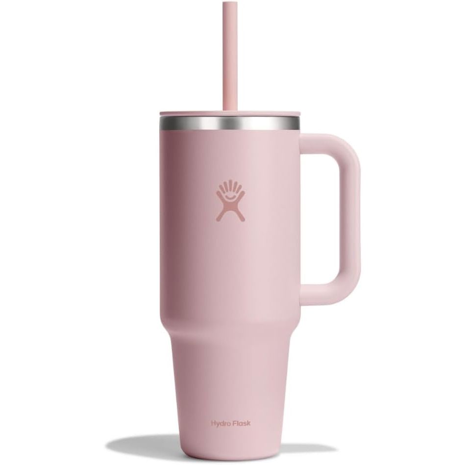Hydro Flask Travel Tumbler mit Griff, Deckel und Trinkhalm – Isolierter Edelstahl, 40 Oz Trillium