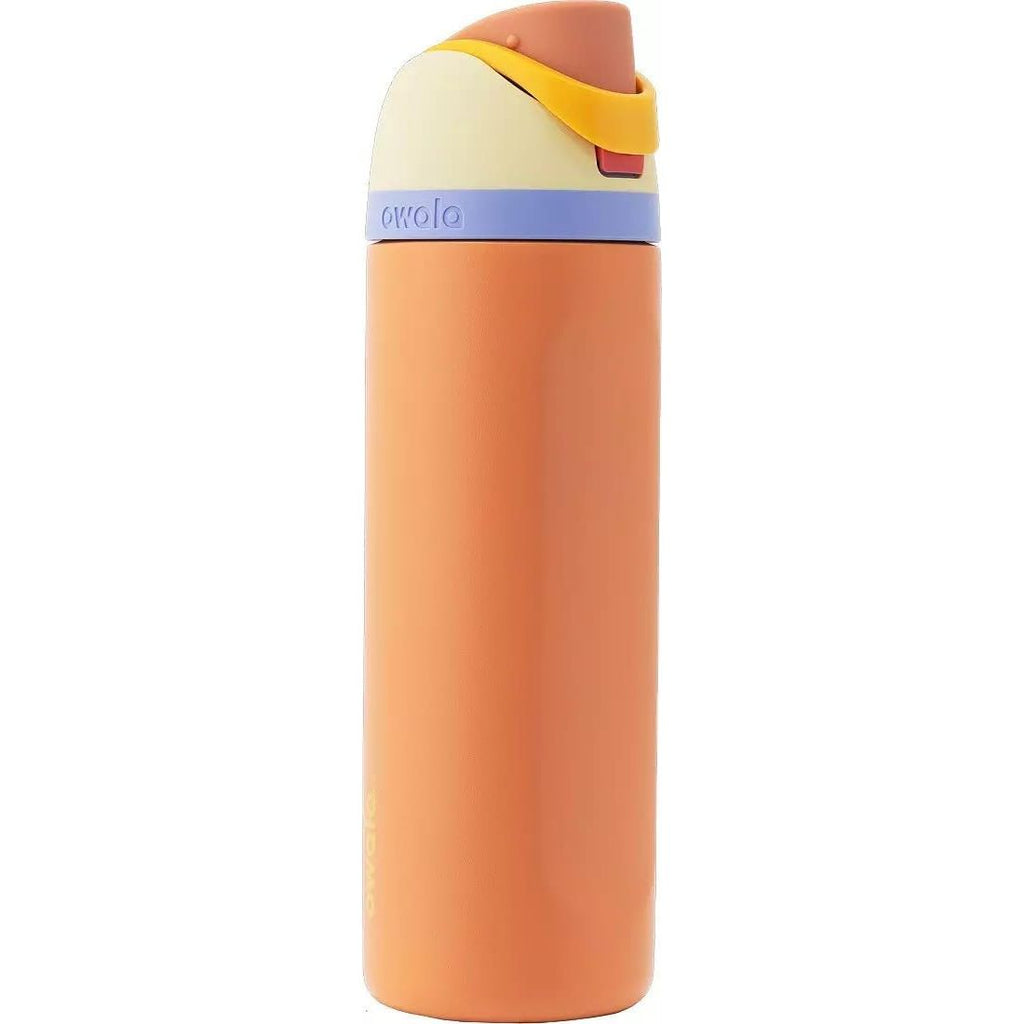 Owala FreeSip Edelstahl-Wasserflasche, Lemon Meringue, 710 ml