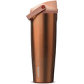 Owala FreeSip Edelstahl-Wasserflasche, Kupfer, 887 ml, mit integriertem Strohhalm (Rose Gold)