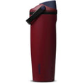 Owala FreeSip Sway Isolierter Edelstahlbecher mit Strohhalm, Burgundy Bay, 887 ml