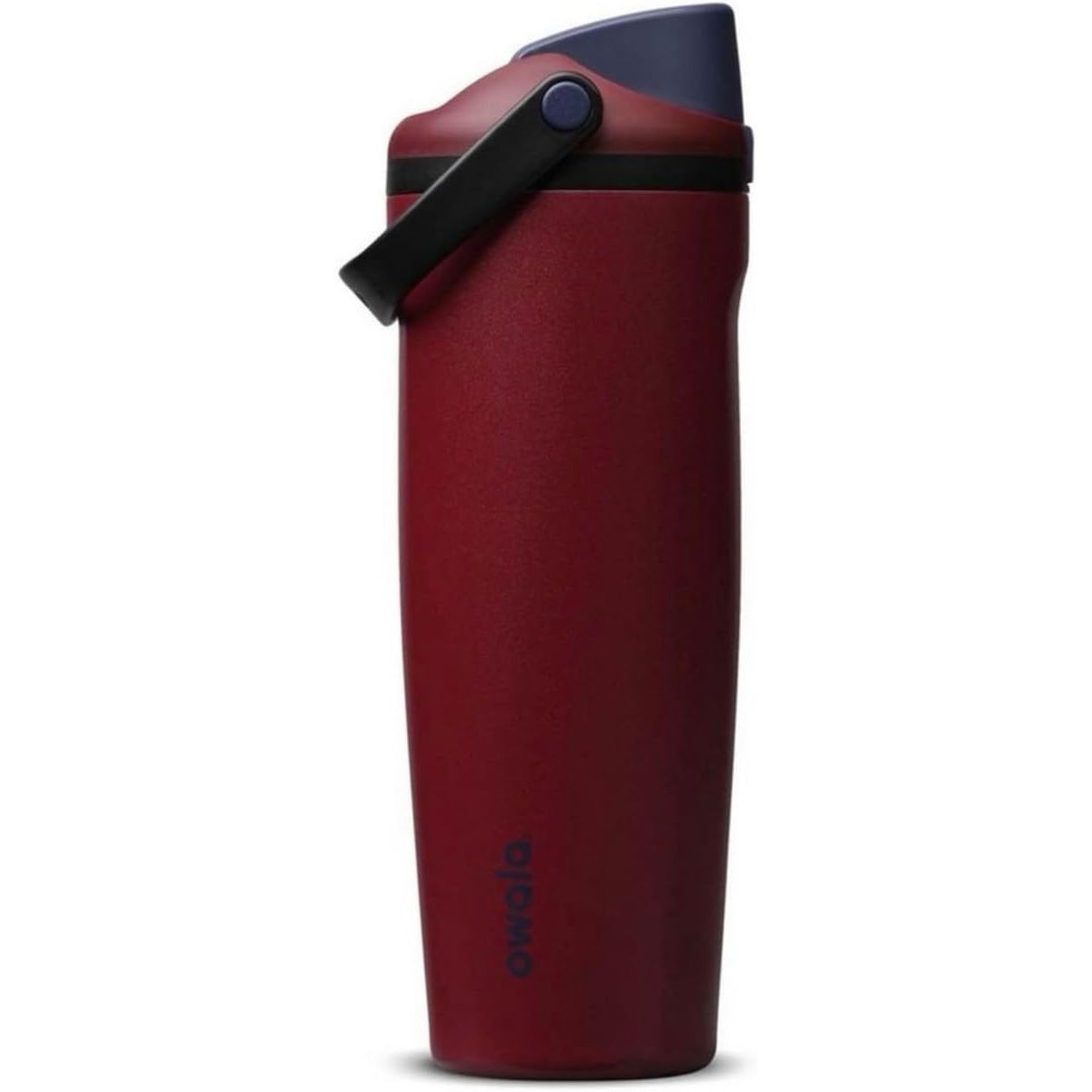 Owala FreeSip Sway Isolierter Edelstahlbecher mit Strohhalm, Burgundy Bay, 887 ml