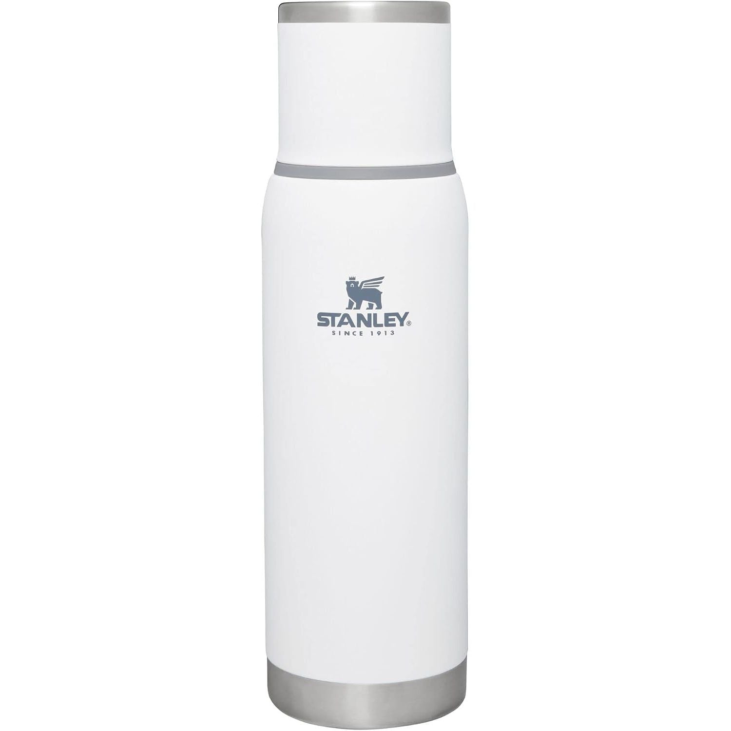 Stanley Adventure-To-Go Vakuumflasche 1,1 l | Weithals mit auslaufsicherem Tassendeckel | Hält Getränke heiß oder kalt | Kompakt für Reisen | Isolierte Edelstahl-Thermflasche | BPA-frei | Spring Green