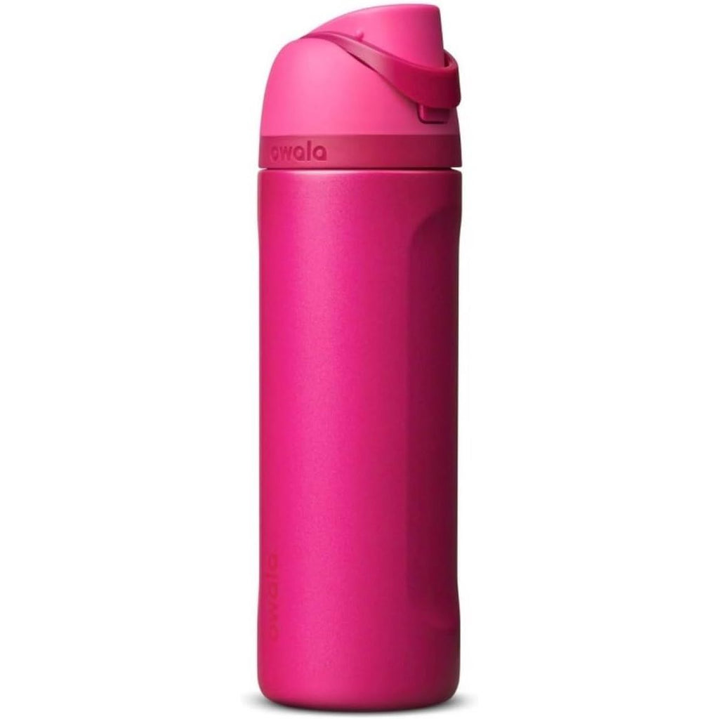 Owala FreeSip Isolierte Edelstahl-Wasserflasche, Read My Lips, 710 ml