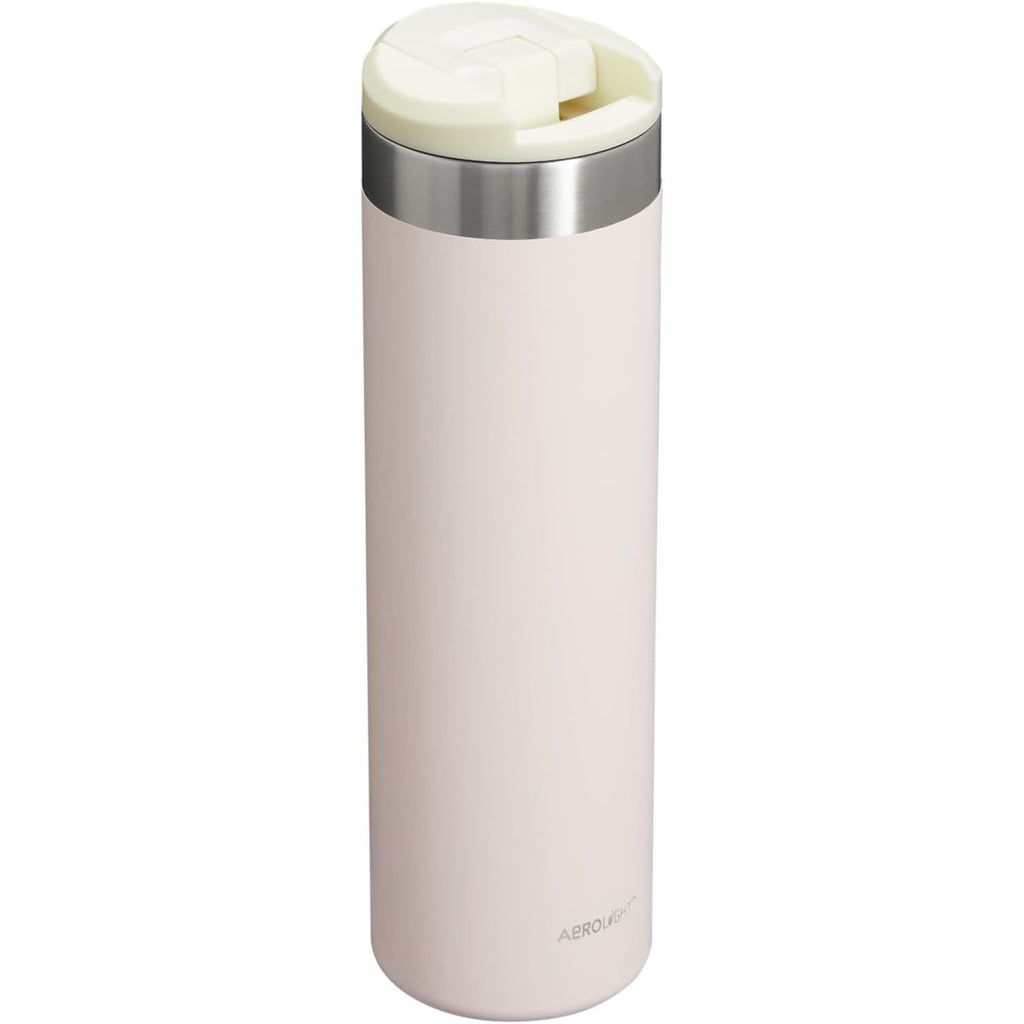 Stanley AeroLight Transit Flasche 0,6 L | Auslaufsicherer Deckel mit Trinkverschluss | Dichte Wasserflasche oder Reisebecher für Kaffee | Leichter, isolierter Edelstahl | BPA-frei | Rose Quarz