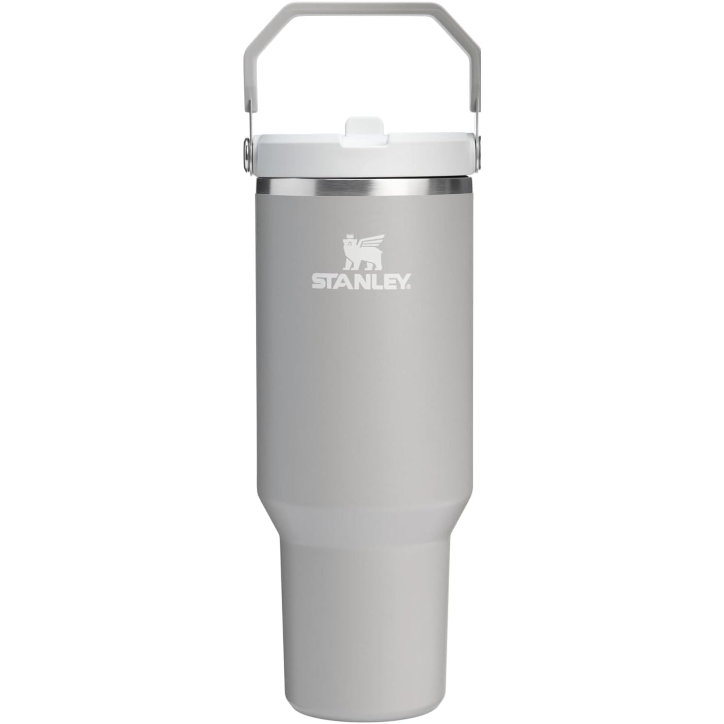 STANLEY IceFlow 2.0 Flip Straw Tumbler mit Griff 887 ml | Drehverschluss und Klappstrohhalm | Auslaufsichere Wasserflasche | Isolierter Edelstahl | BPA-frei | Rose Quarz 2.0