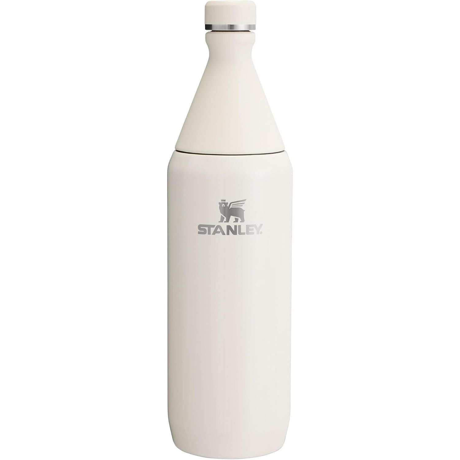 Stanley All Day Slim Bottle 20 oz | Schraubdeckel mit auslaufsicherer Dichtung | Schlankes Design für Reisen und Sport | Isolierter Edelstahl | BPA-frei | Creme