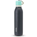 Owala FreeSip Twist Isolierte Edelstahl-Trinkflasche mit Strohhalm für Sport und Reisen, BPA-frei, 710 ml, Blau/Grau (Foggy Tide)