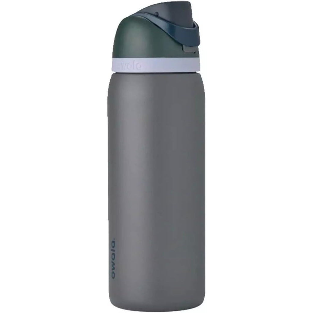 Owala Flip Isolierte Edelstahl-Wasserflasche mit Trinkhalm, BPA-freie Sport-Trinkflasche, ideal für unterwegs, 720 ml, Shy Marshmallow