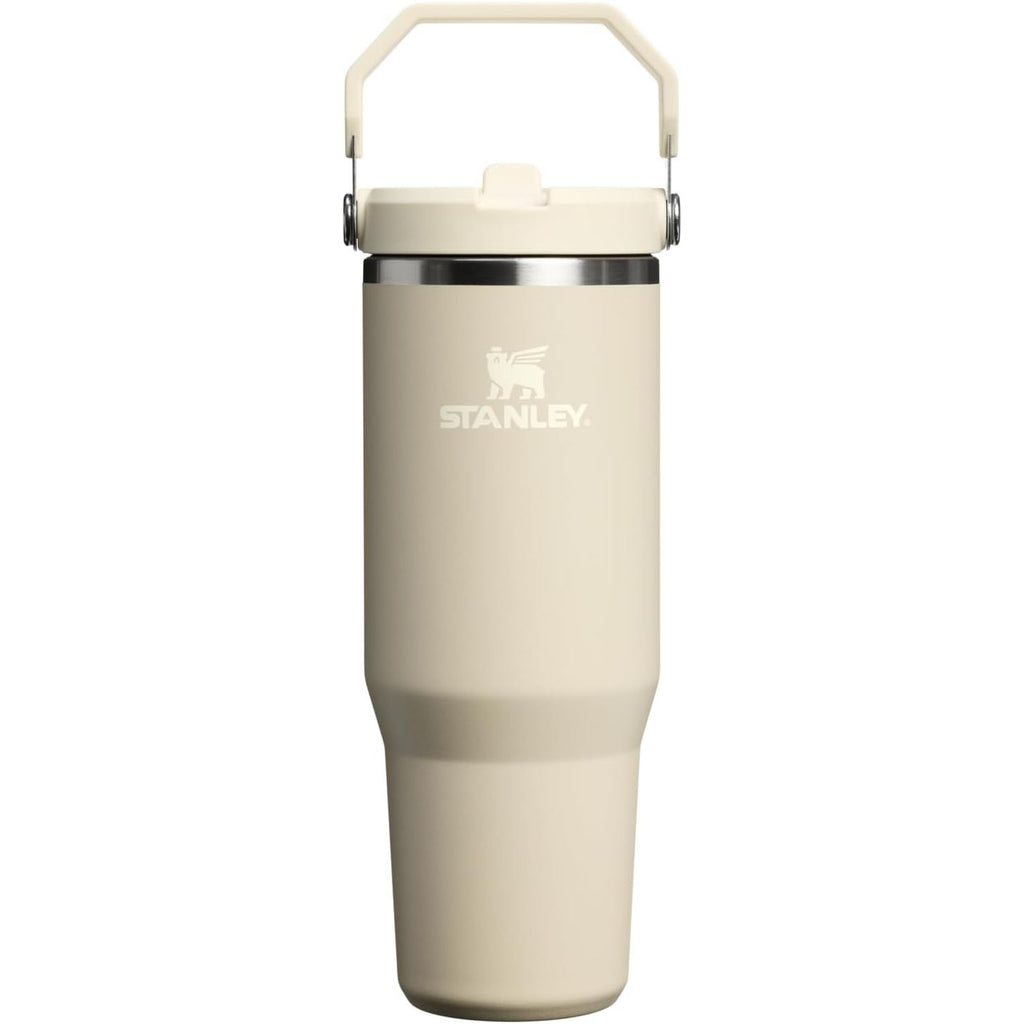 STANLEY IceFlow 2.0 Flip Straw Tumbler mit Griff 887 ml | Drehverschluss und Klappstrohhalm | Auslaufsichere Wasserflasche | Isolierter Edelstahl | BPA-frei | Rose Quarz 2.0