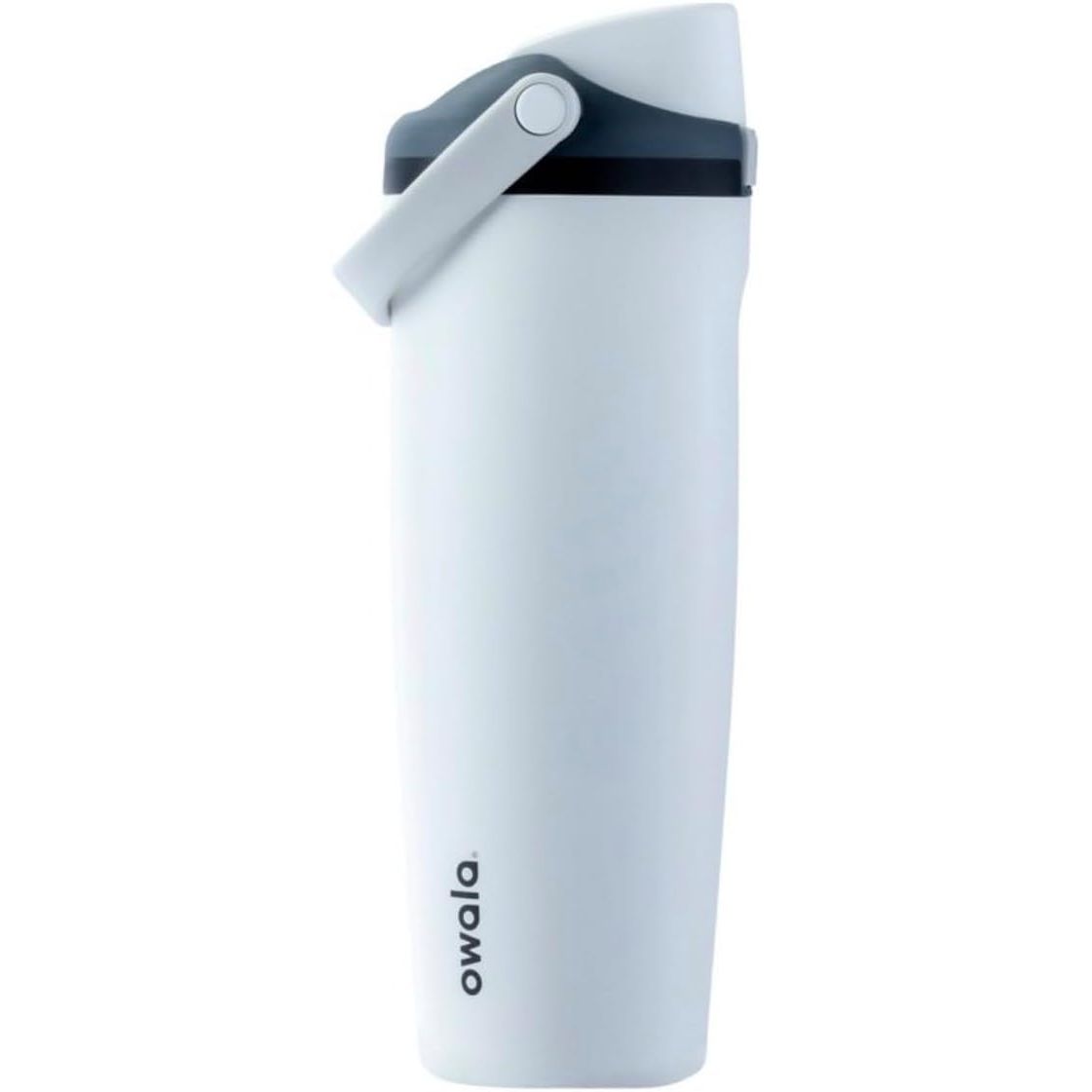 Owala FreeSip Sway Isolierte Edelstahl-Trinkflasche mit Zwei-Wege-Ausguss, integriertem Strohhalm und Eimergriff, für Reisen, Schule und Sport, 1,2 l, BPA-frei, auslaufsicher, Foggy Tide