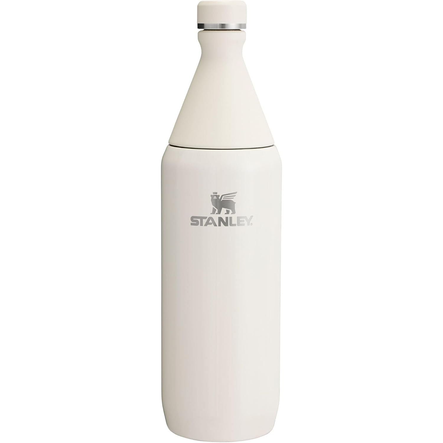Stanley All Day Slim Bottle 20 oz | Schraubdeckel mit auslaufsicherer Dichtung | Schlankes Design für Reisen und Sport | Isolierter Edelstahl | BPA-frei | Creme