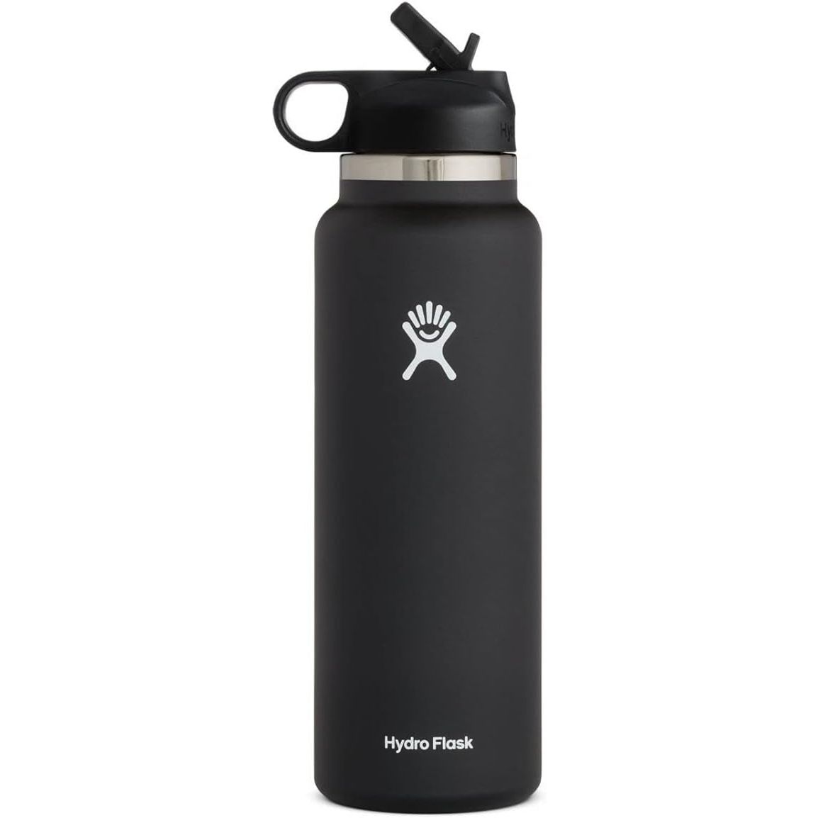 Hydro Flask Trinkflasche - Isolierter Edelstahl - Breiter Strohhalmdeckel, auslaufsicher, tropffrei in 32 Oz Fossil Brown