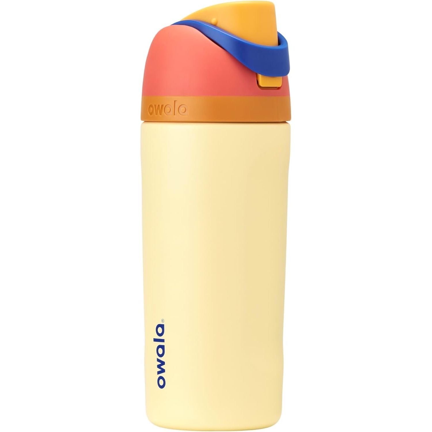 Owala FreeSip Isolierte Edelstahl-Wasserflasche mit Strohhalm für Sport und Reise, BPA-frei, 950 ml, Foggy Tide