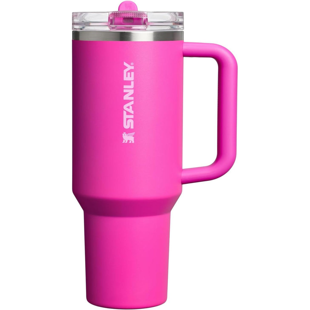 STANLEY Quencher ProTour Flip Straw Tumbler mit auslaufsicherem Deckel 1,2 Liter | Integrierter Strohhalm und Griff | Passt in Becherhalter für Reisen | Isolierter Edelstahlbecher | BPA-frei | Rosenquarz