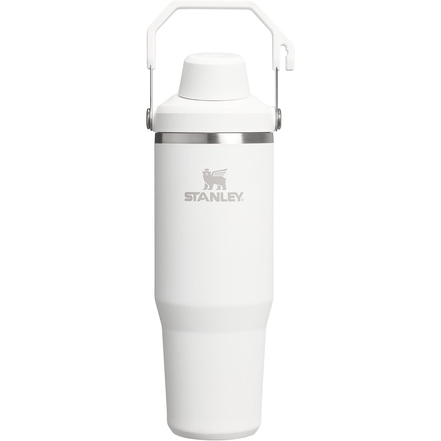 Stanley IceFlow 2.0 Fast Flow Becher mit Griff 887 ml | Angeschrägter Ausgießerdeckel zum Drehen | Auslaufsichere Trinkflasche | Isolierter Edelstahl | BPA-frei | Frost