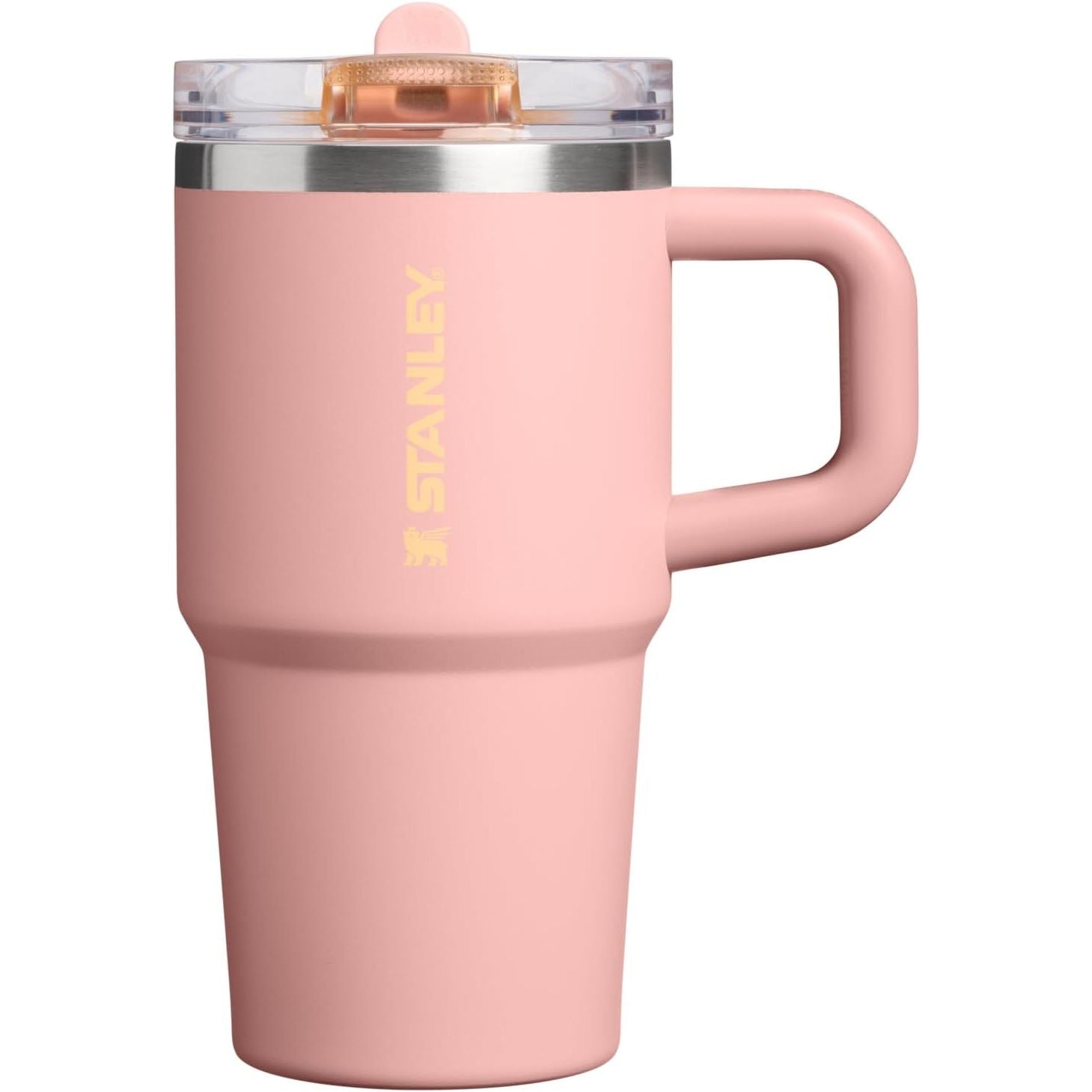 STANLEY Quencher ProTour Flip Straw Tumbler mit auslaufsicherem Deckel 1,2 Liter | Integrierter Strohhalm und Griff | Passt in Becherhalter für Reisen | Isolierter Edelstahlbecher | BPA-frei | Rosenquarz