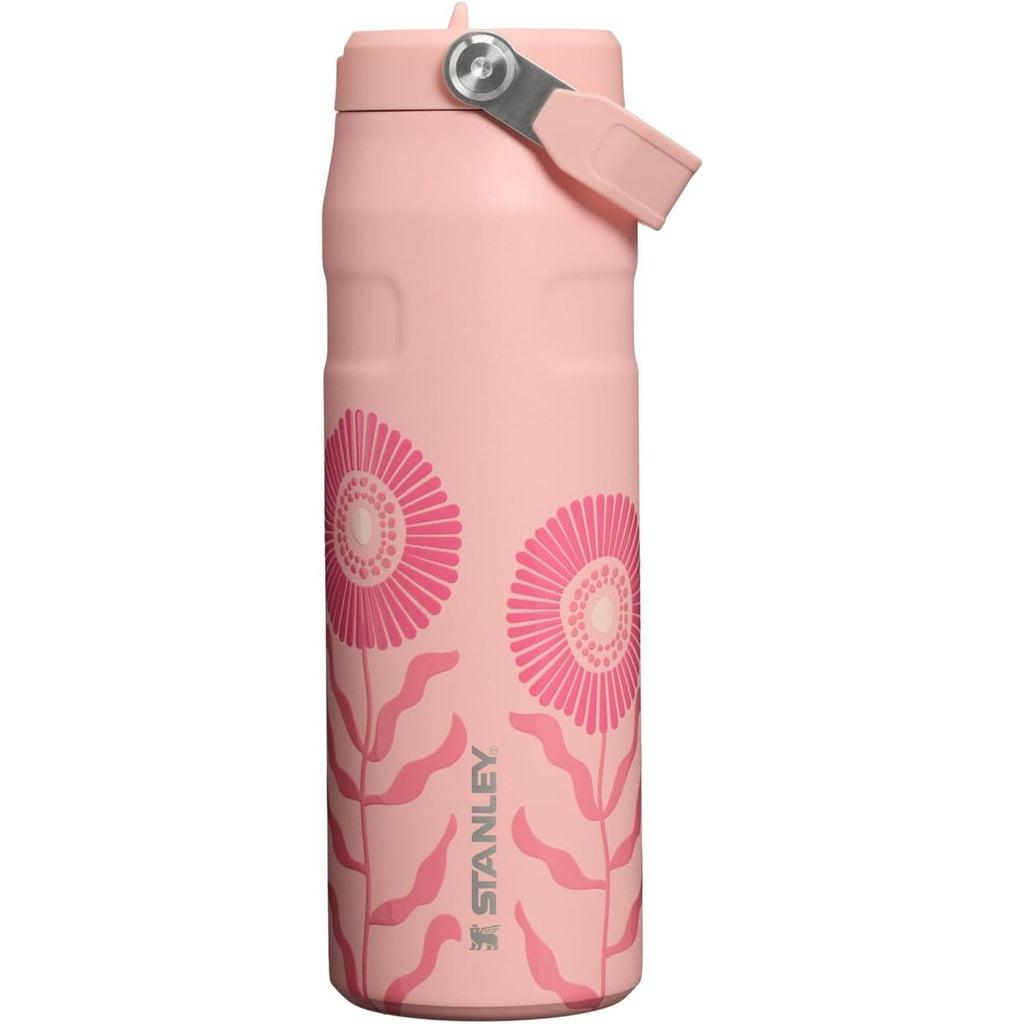 Stanley IceFlow Flip Straw 2.0 Wasserflasche 709 ml | Integrierter Strohhalm mit größerer Öffnung | Leicht und auslaufsicher | Isolierter Edelstahl | BPA-frei | Twilight