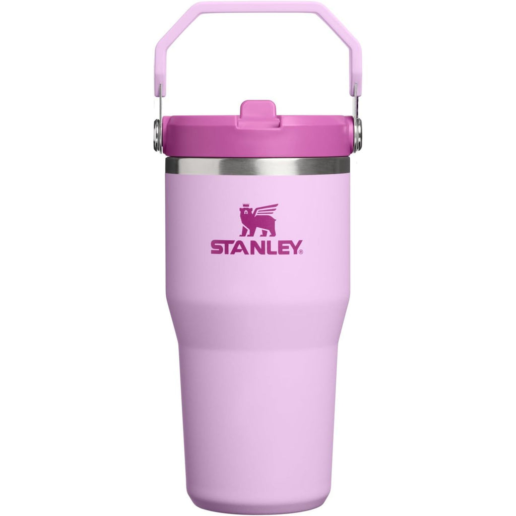 STANLEY IceFlow 2.0 Flip Straw Tumbler mit Griff 887 ml | Drehverschluss und Klappstrohhalm | Auslaufsichere Wasserflasche | Isolierter Edelstahl | BPA-frei | Rose Quarz 2.0