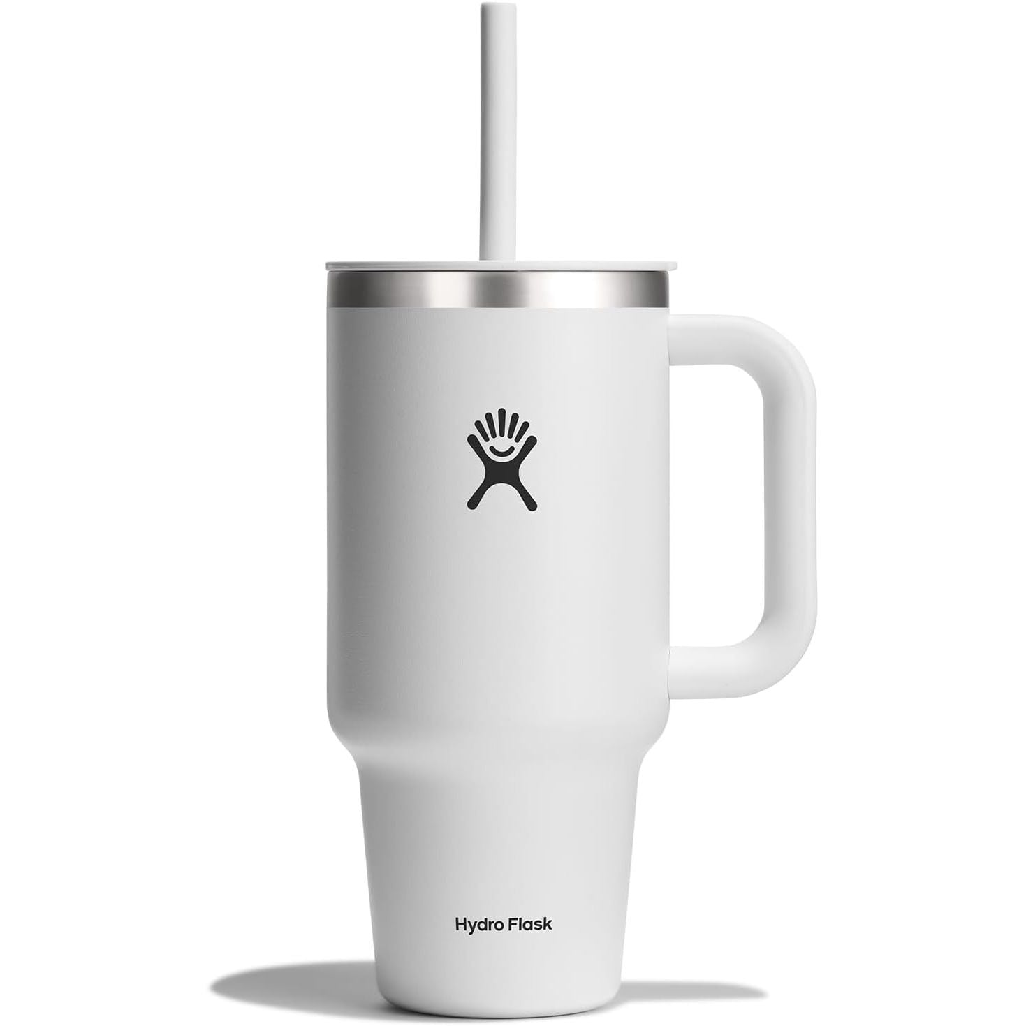 Hydro Flask Travel Tumbler mit Griff, Deckel und Trinkhalm – Isolierter Edelstahl, 40 Oz Trillium
