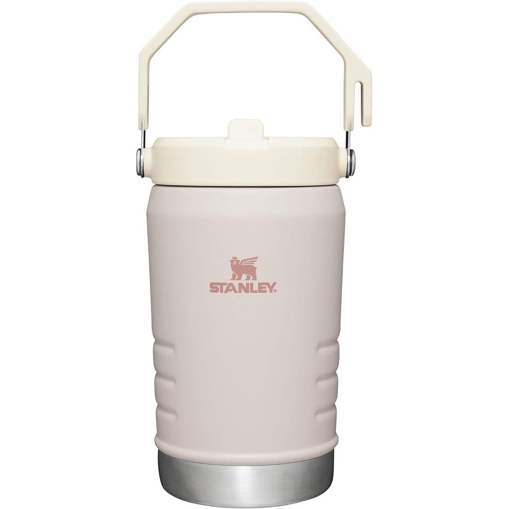 Stanley IceFlow Flip Straw Kanne mit Griff 1,2 Liter | Drehverschluss und hochklappbarer Strohhalm | Auslaufsicher für Reisen und Sport | Isolierter Edelstahl | BPA-frei | Rosenquarz