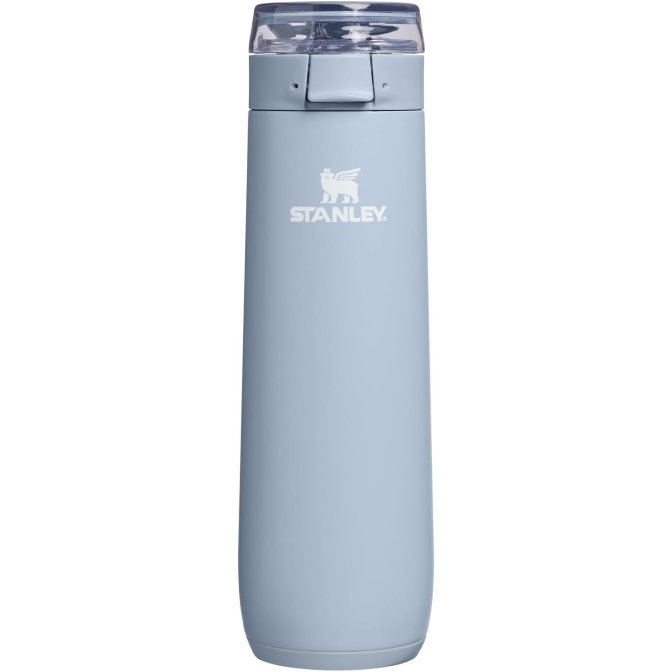 STANLEY Flowstate Spring Flasche | Auslaufsichere Trinkflasche mit Trageschlaufe & aufklappbarem Verschluss mit Verriegelung | Isolierter Edelstahl | Passt in die meisten Becherhalter | BPA-frei | 590 ml | Blue Sky