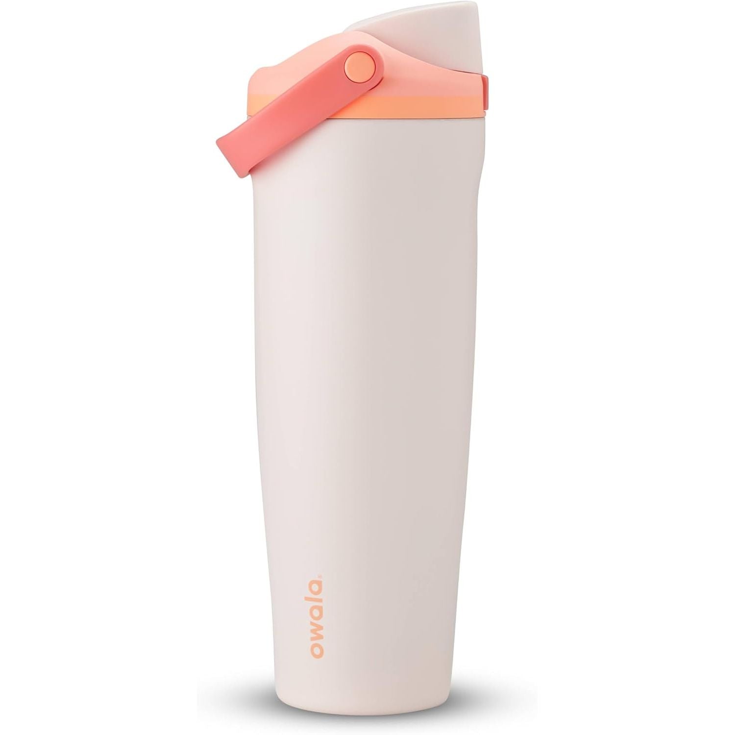 Owala FreeSip Sway Isolierte Edelstahl-Trinkflasche mit Zwei-Wege-Ausguss, integriertem Strohhalm und Eimergriff, für Reisen, Schule und Sport, 1,2 l, BPA-frei, auslaufsicher, Foggy Tide
