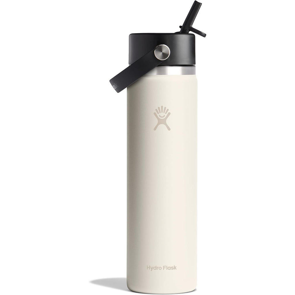 Hydro Flask Trinkflasche - Isolierter Edelstahl - Breiter Strohhalmdeckel, auslaufsicher, tropffrei in 32 Oz Fossil Brown