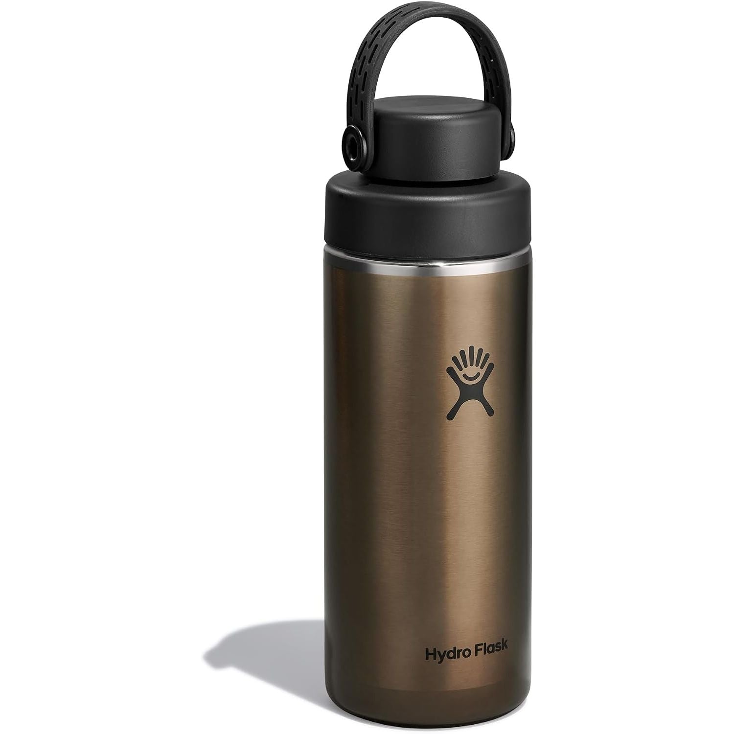 Hydro Flask Lightweight Wide Flex Chug Cap - Isolierte Edelstahl-Wasserflasche 16 Oz Obsidian