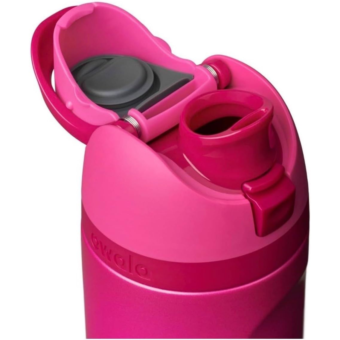 Owala FreeSip Isolierte Edelstahl-Wasserflasche, Read My Lips, 710 ml