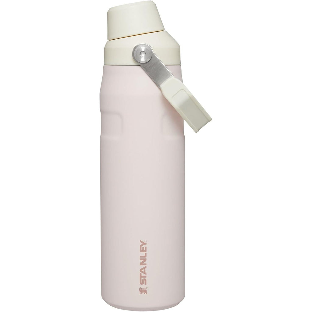 Stanley IceFlow Fast Flow Wasserflasche 709 ml | Abgewinkelter Ausgießerdeckel | Leicht und auslaufsicher für Reisen und Sport | Isolierter Edelstahl | BPA-frei | Rosenquarz