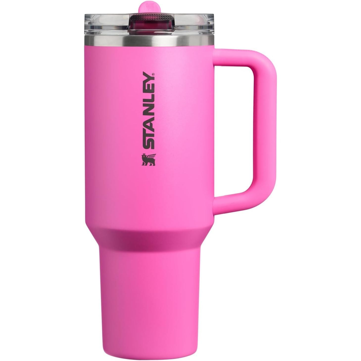 STANLEY Quencher ProTour Flip Straw Tumbler mit auslaufsicherem Deckel 1,2 Liter | Integrierter Strohhalm und Griff | Passt in Becherhalter für Reisen | Isolierter Edelstahlbecher | BPA-frei | Rosenquarz