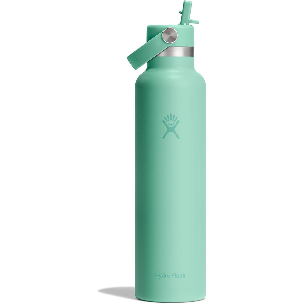 Hydro Flask Wasserflasche – isolierter Edelstahl – Strohhalmverschluss, auslaufsicher, tropfsicher in 24 Oz Capri Blue