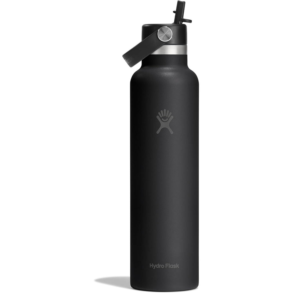 Hydro Flask Wasserflasche – isolierter Edelstahl – Strohhalmverschluss, auslaufsicher, tropfsicher in 24 Oz Capri Blue