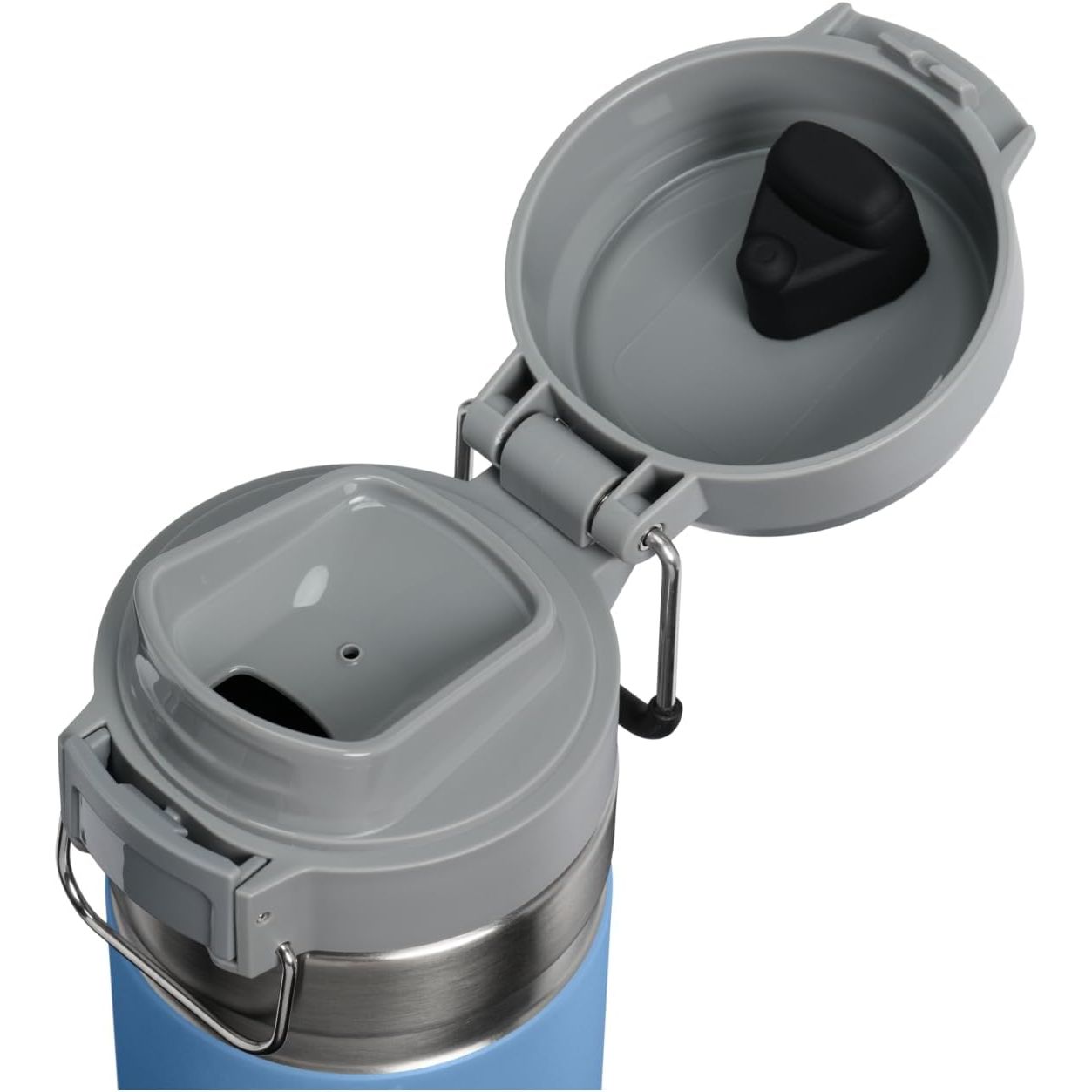 STANLEY Quick Flip GO Wasserflasche 700 ml | Deckel mit Druckknopf | Auslaufsicher und kompakt für Reisen und Sport | Isolierter Edelstahl | BPA-frei | Blue Sky