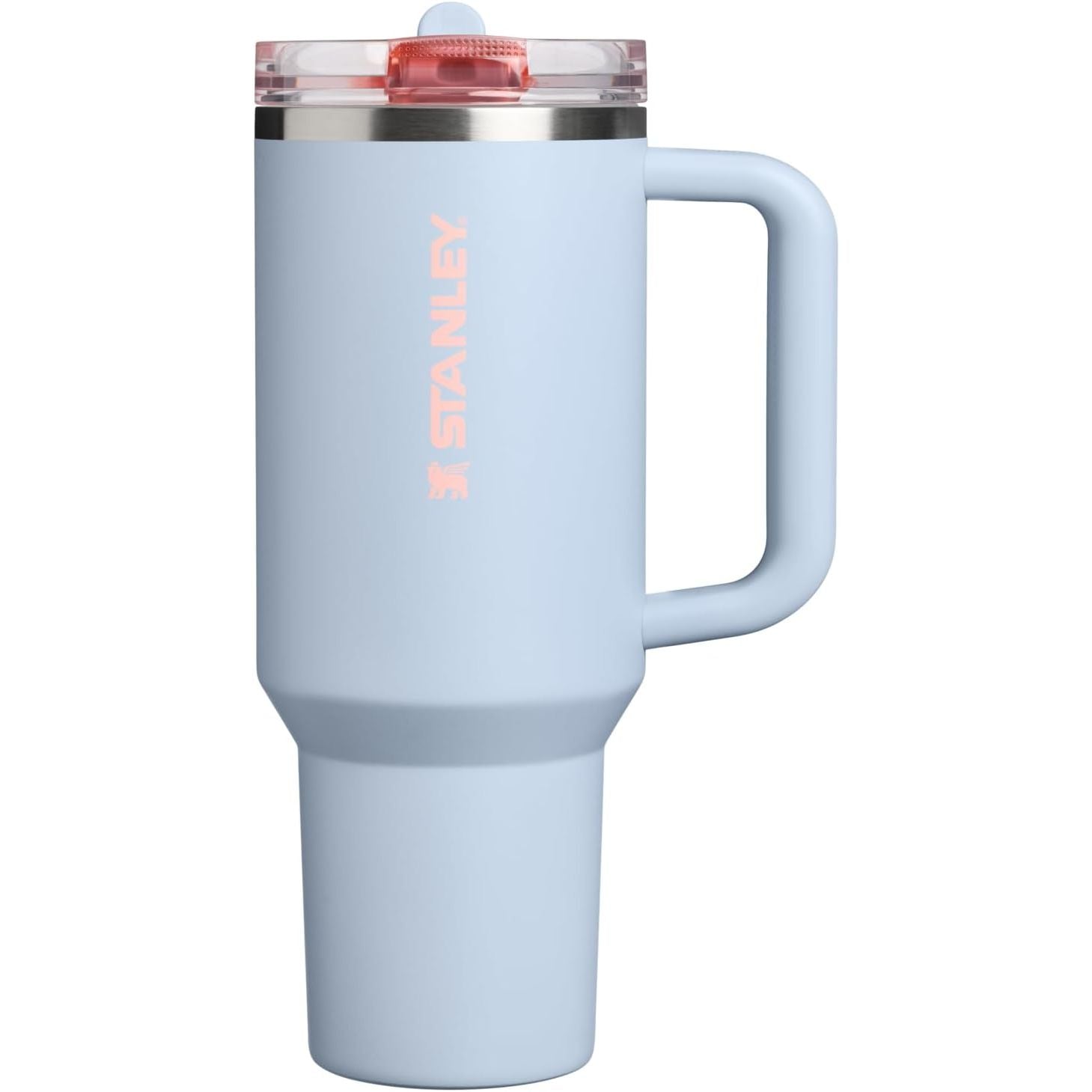 STANLEY Quencher ProTour Flip Straw Tumbler mit auslaufsicherem Deckel 1,2 Liter | Integrierter Strohhalm und Griff | Passt in Becherhalter für Reisen | Isolierter Edelstahlbecher | BPA-frei | Rosenquarz