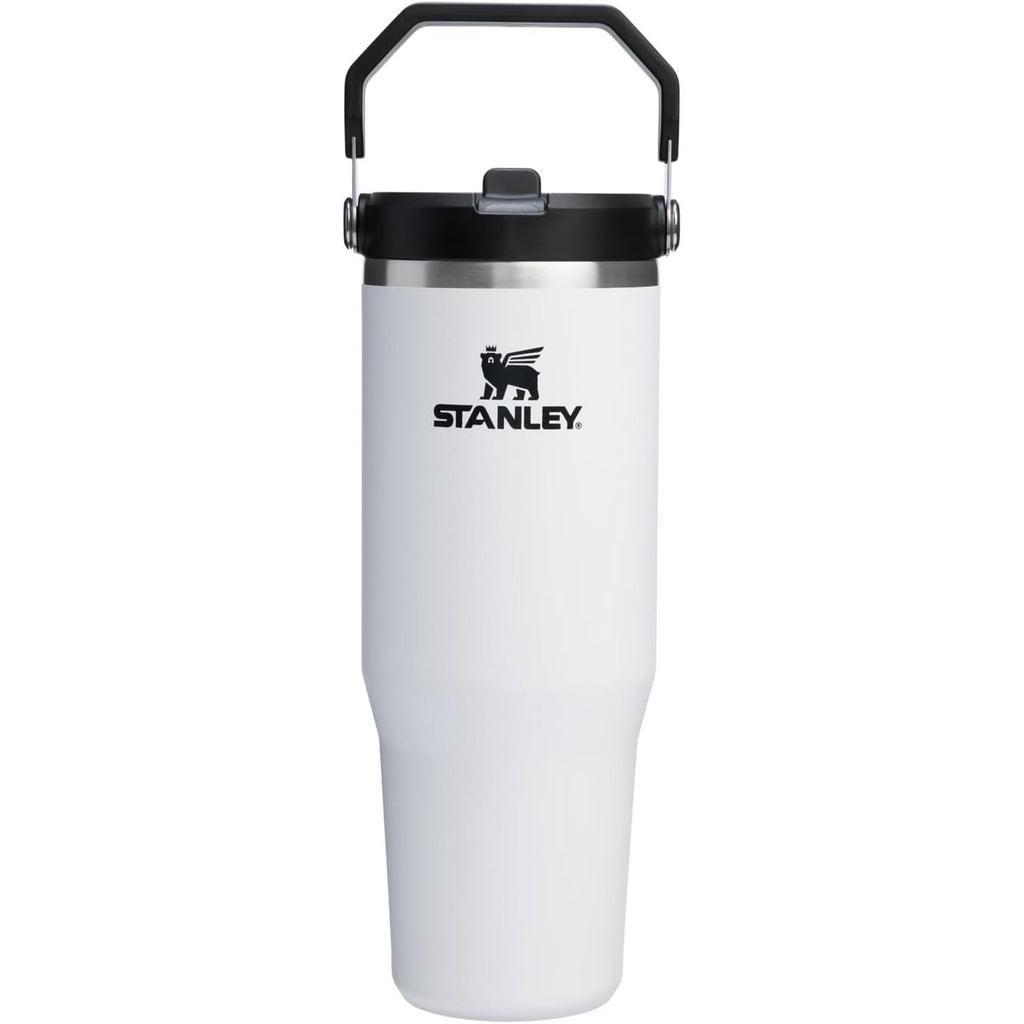 STANLEY IceFlow 2.0 Flip Straw Tumbler mit Griff 887 ml | Drehverschluss und Klappstrohhalm | Auslaufsichere Wasserflasche | Isolierter Edelstahl | BPA-frei | Rose Quarz 2.0