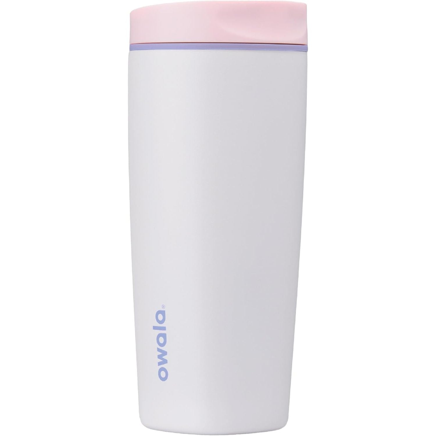 Owala SmoothSip Slider Keramikbeschichteter Isolier-Kaffeebecher aus Edelstahl, kein metallischer Geschmack, wiederverwendbarer Reisebecher, Heiß-/Eiskaffeebecher, BPA-frei, 590 ml, Candy Coated