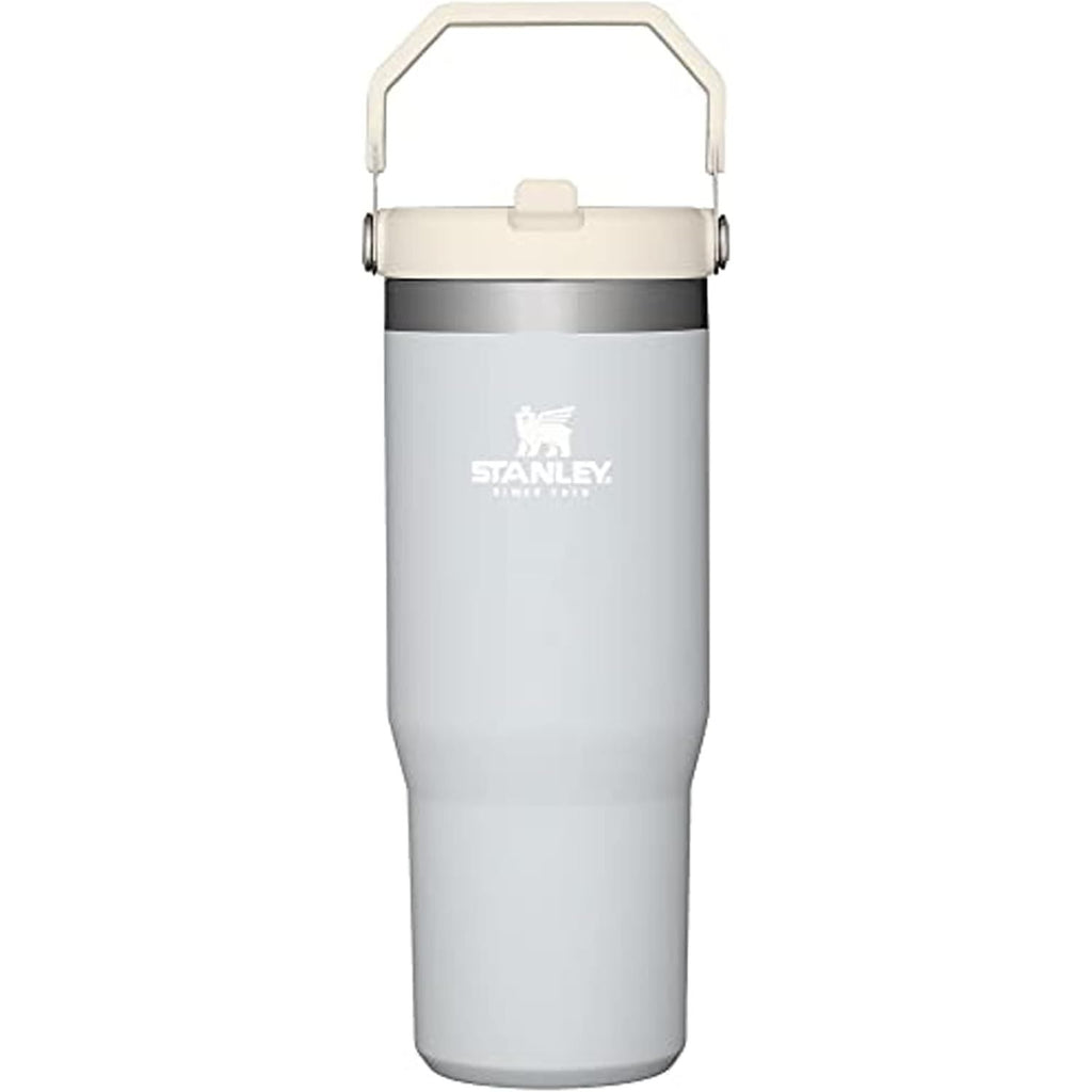 STANLEY IceFlow 2.0 Flip Straw Tumbler mit Griff 887 ml | Drehverschluss und Klappstrohhalm | Auslaufsichere Wasserflasche | Isolierter Edelstahl | BPA-frei | Rose Quarz 2.0