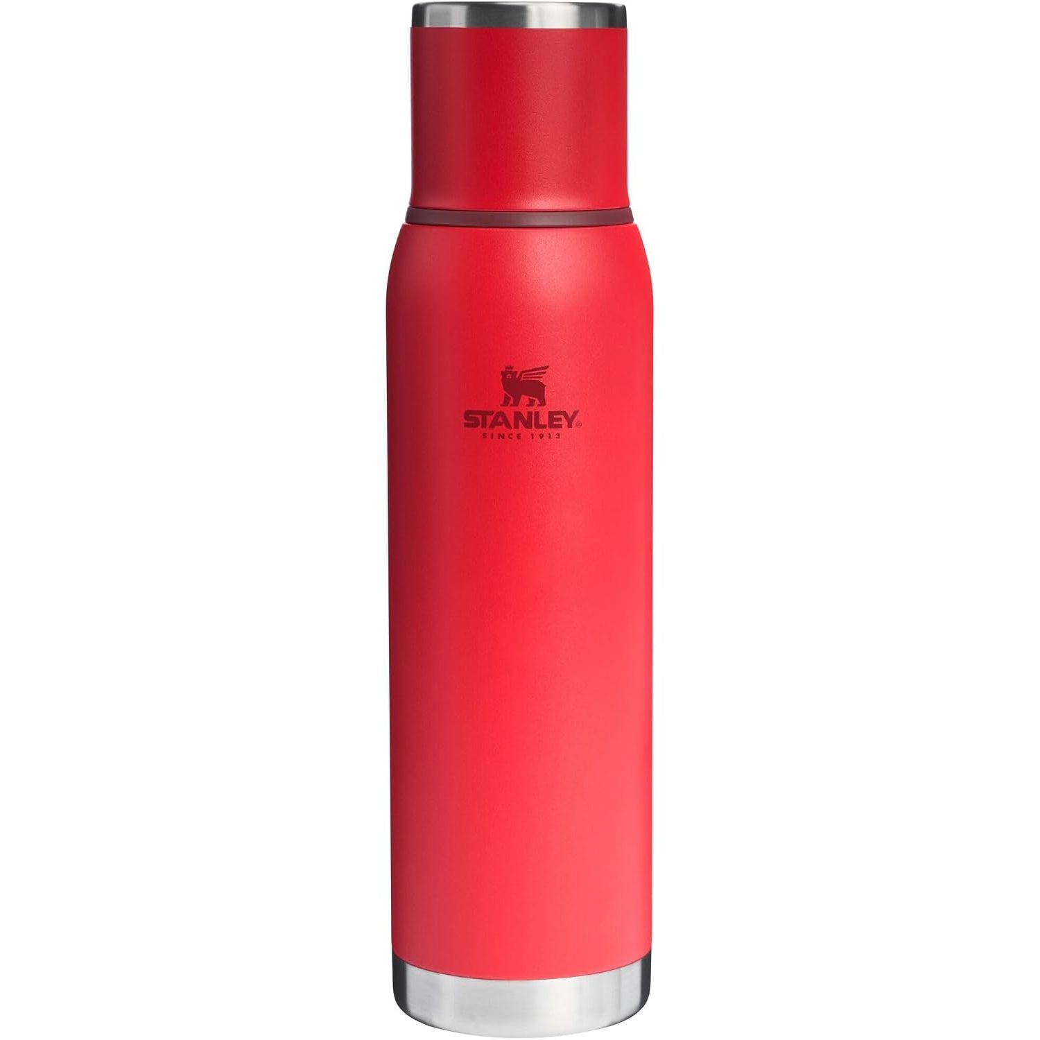 Stanley Adventure-To-Go Vakuumflasche 1,1 l | Weithals mit auslaufsicherem Tassendeckel | Hält Getränke heiß oder kalt | Kompakt für Reisen | Isolierte Edelstahl-Thermflasche | BPA-frei | Spring Green