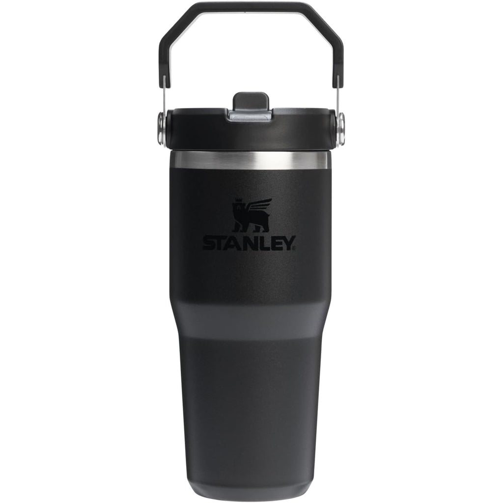 STANLEY IceFlow 2.0 Flip Straw Tumbler mit Griff 887 ml | Drehverschluss und Klappstrohhalm | Auslaufsichere Wasserflasche | Isolierter Edelstahl | BPA-frei | Rose Quarz 2.0
