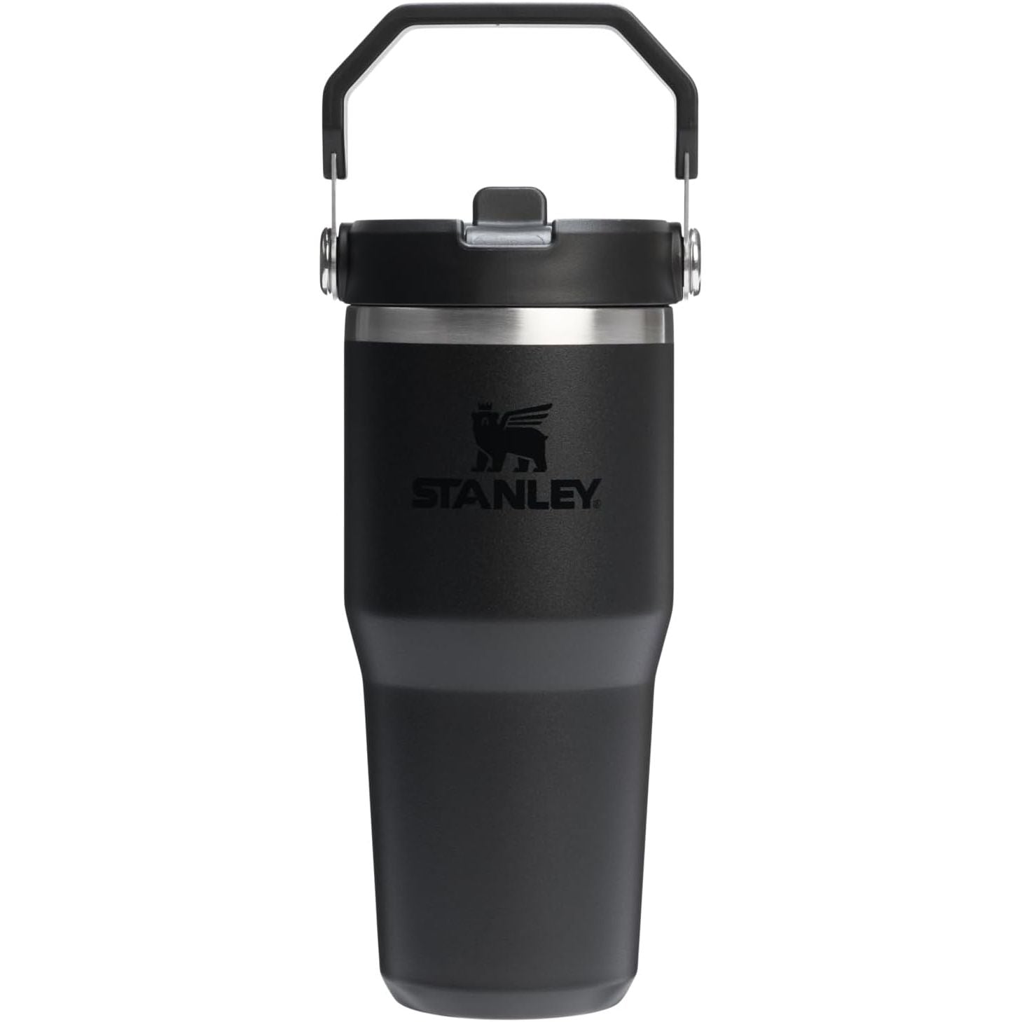 STANLEY IceFlow 2.0 Flip Straw Tumbler mit Griff 887 ml | Drehverschluss und Klappstrohhalm | Auslaufsichere Wasserflasche | Isolierter Edelstahl | BPA-frei | Rose Quarz 2.0