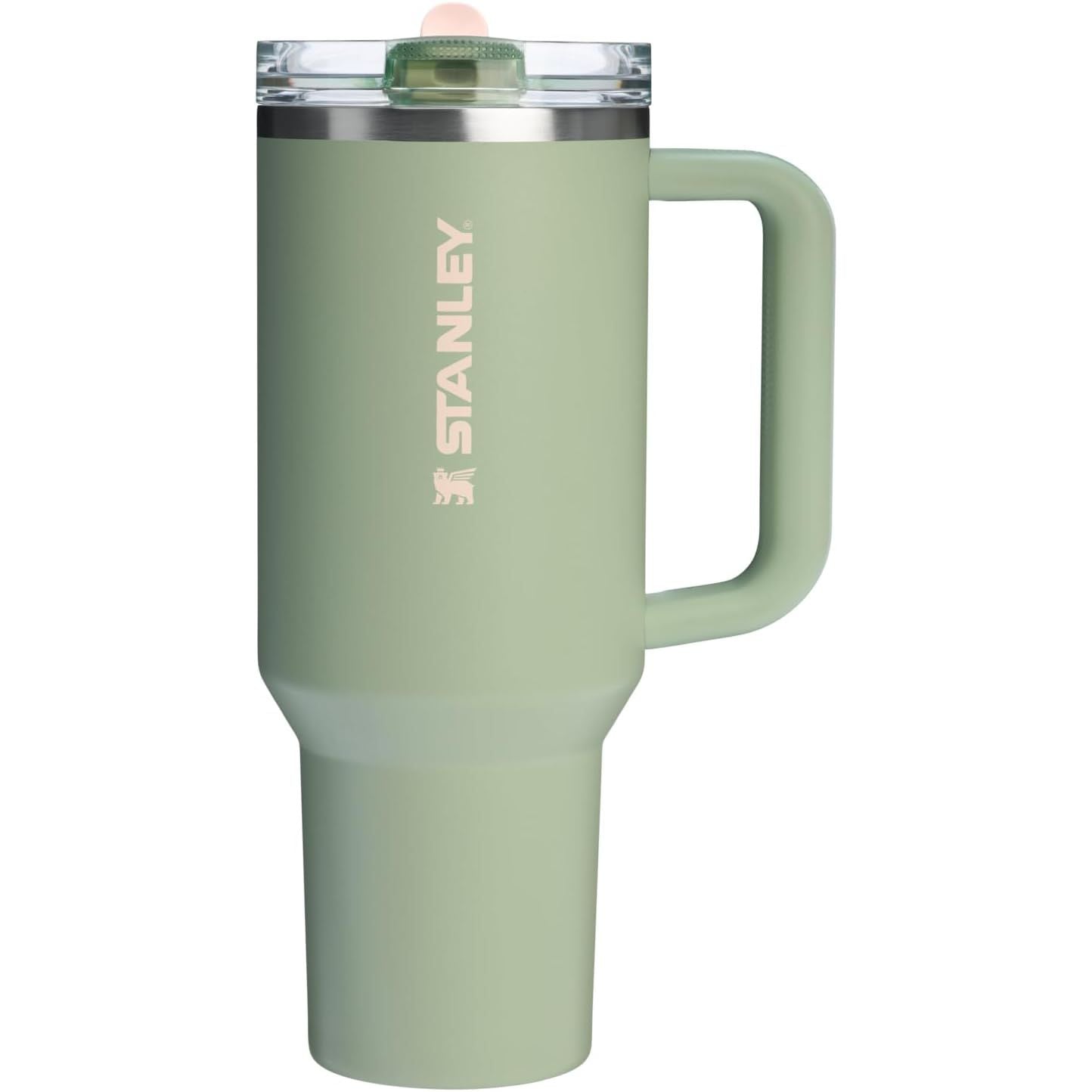 STANLEY Quencher ProTour Flip Straw Tumbler mit auslaufsicherem Deckel 1,2 Liter | Integrierter Strohhalm und Griff | Passt in Becherhalter für Reisen | Isolierter Edelstahlbecher | BPA-frei | Rosenquarz