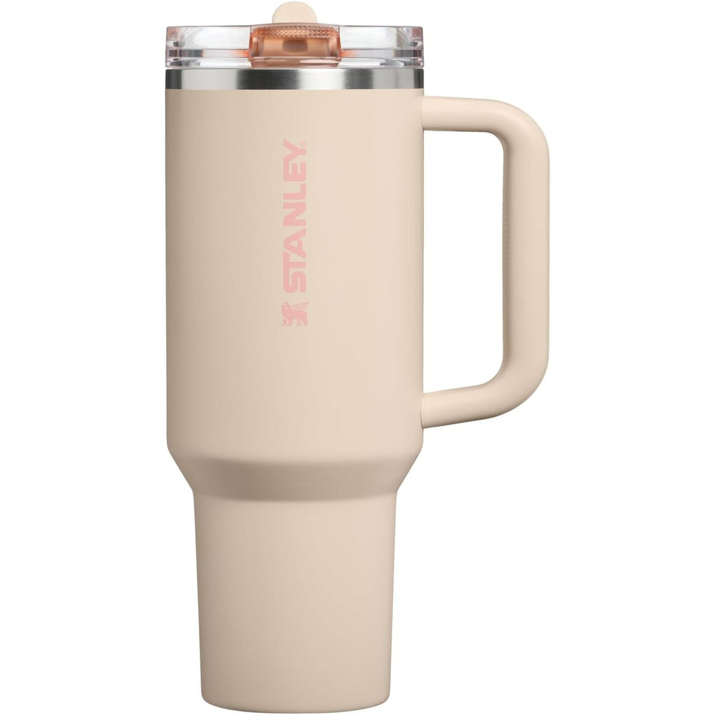 STANLEY Quencher ProTour Flip Straw Tumbler mit auslaufsicherem Deckel 1,2 Liter | Integrierter Strohhalm und Griff | Passt in Becherhalter für Reisen | Isolierter Edelstahlbecher | BPA-frei | Rosenquarz