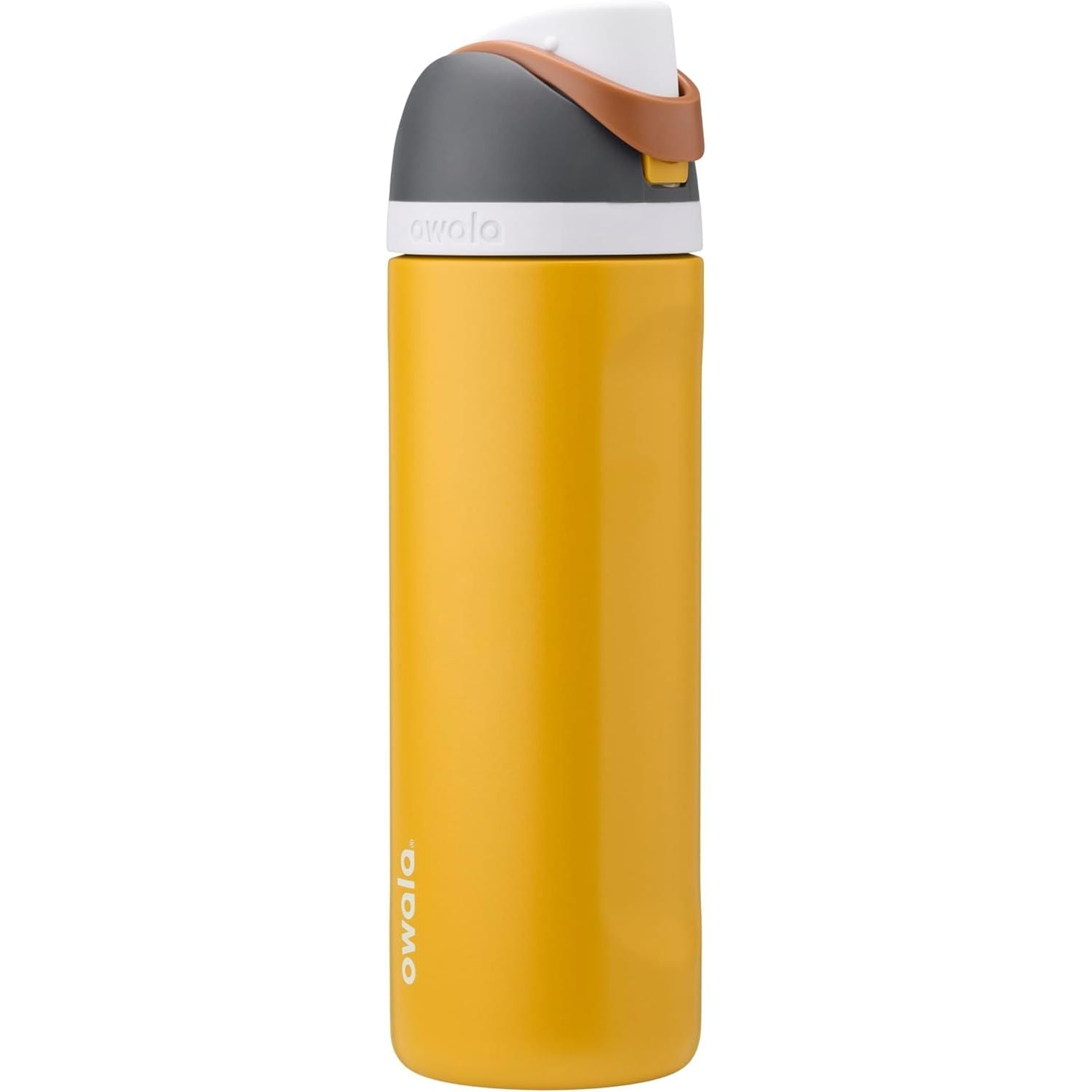 Owala FreeSip Isolierte Edelstahl-Wasserflasche mit Strohhalm für Sport und Reise, BPA-frei, 950 ml, Foggy Tide