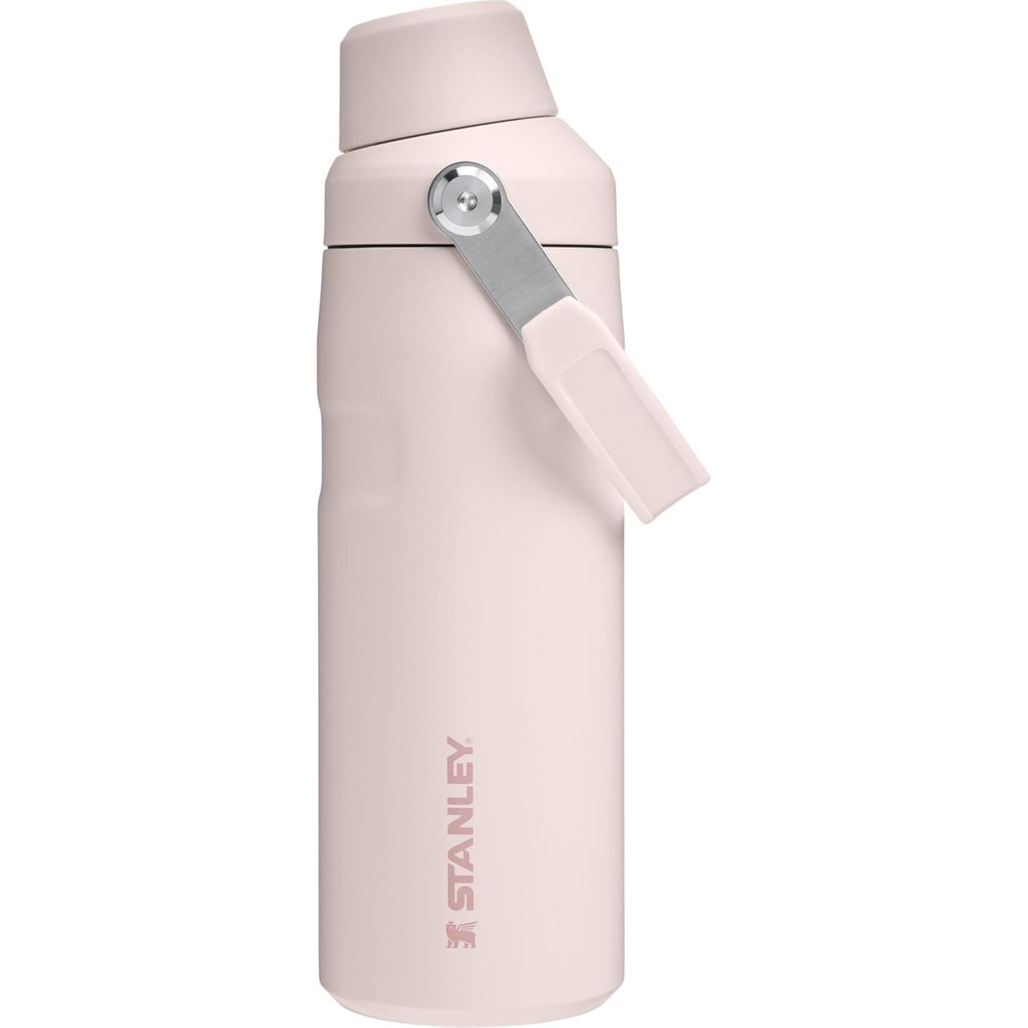 Stanley IceFlow Fast Flow Wasserflasche 709 ml | Abgewinkelter Ausgießerdeckel | Leicht und auslaufsicher für Reisen und Sport | Isolierter Edelstahl | BPA-frei | Rosenquarz