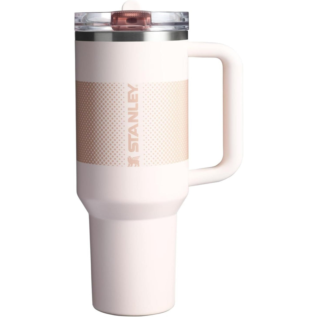 STANLEY Quencher ProTour Flip Straw Tumbler mit auslaufsicherem Deckel 1,2 Liter | Integrierter Strohhalm und Griff | Passt in Becherhalter für Reisen | Isolierter Edelstahlbecher | BPA-frei | Rosenquarz