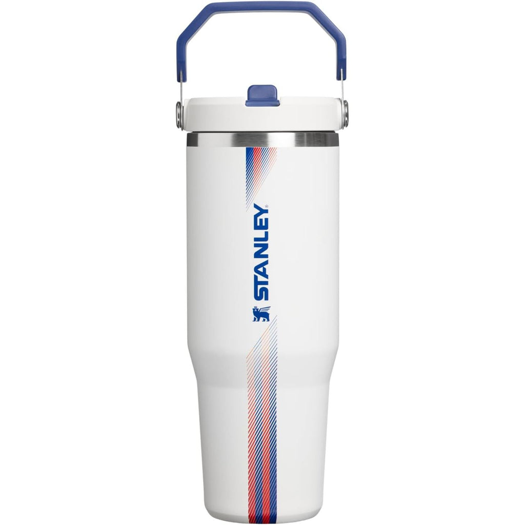 STANLEY IceFlow 2.0 Flip Straw Tumbler mit Griff 887 ml | Drehverschluss und Klappstrohhalm | Auslaufsichere Wasserflasche | Isolierter Edelstahl | BPA-frei | Rose Quarz 2.0