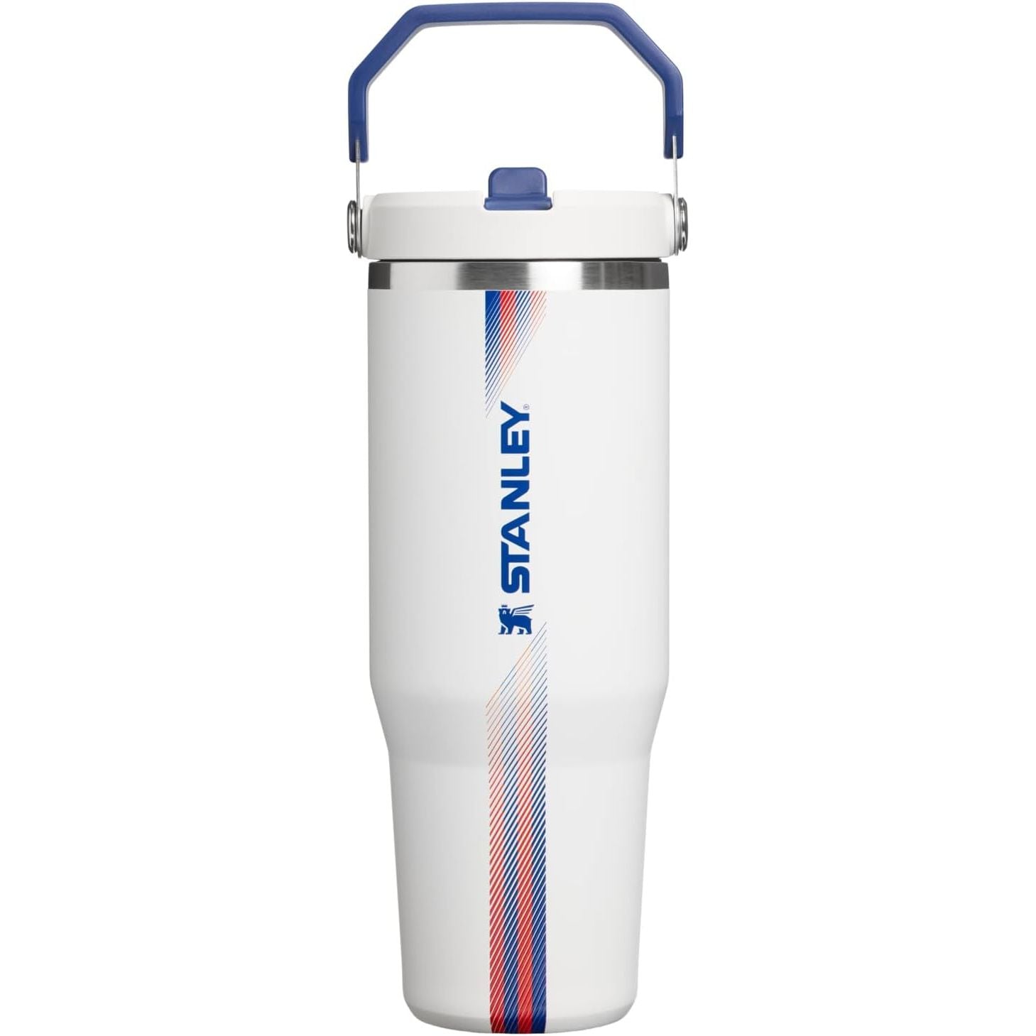 STANLEY IceFlow 2.0 Flip Straw Tumbler mit Griff 887 ml | Drehverschluss und Klappstrohhalm | Auslaufsichere Wasserflasche | Isolierter Edelstahl | BPA-frei | Rose Quarz 2.0